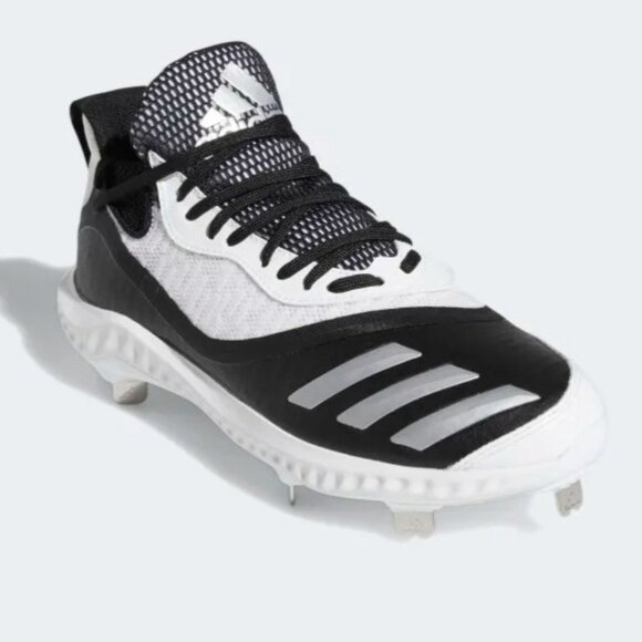 adidas Icon V Bounce Mens  Metal Baseball Cleats Black White EE4131 Size 8 main image 7